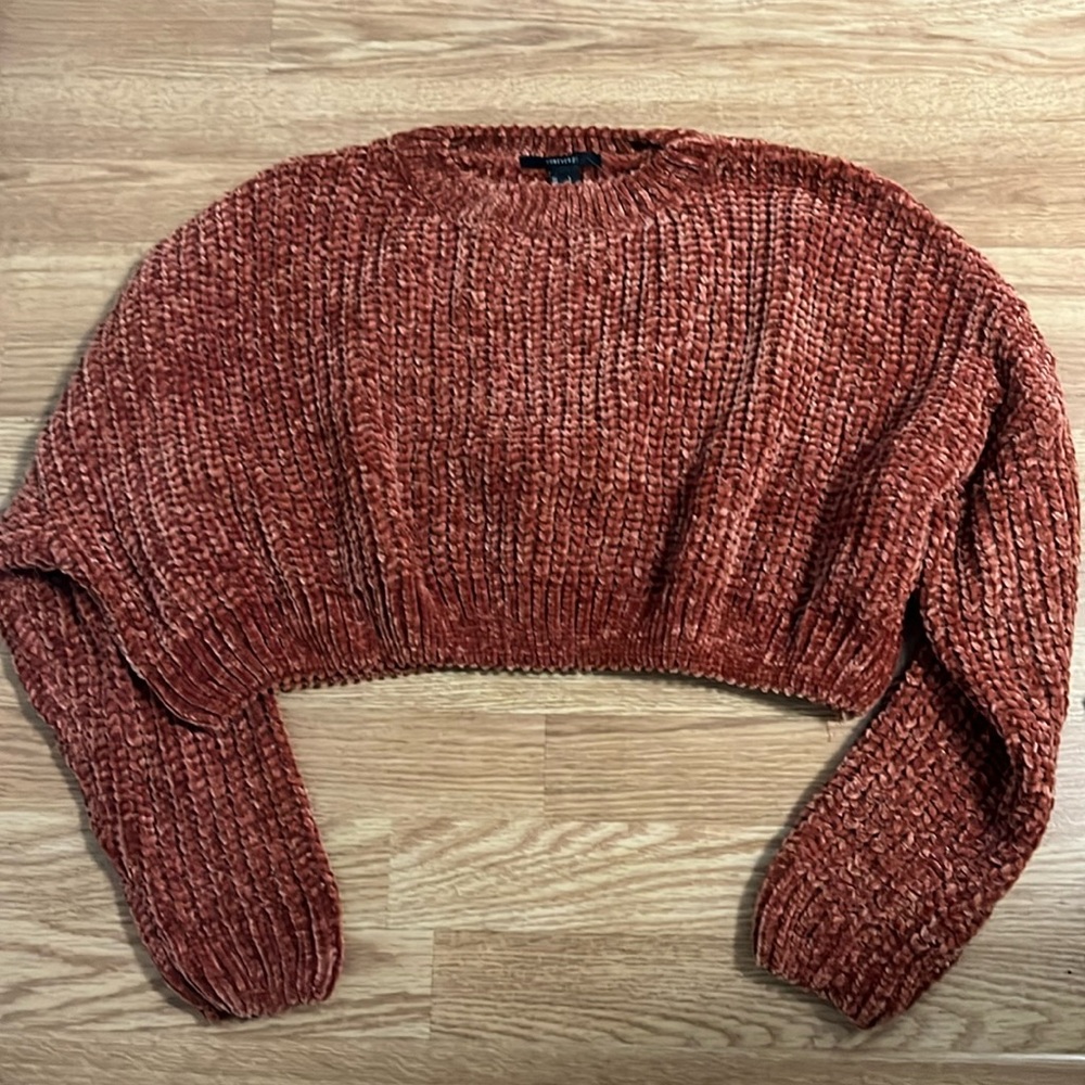 Forever 21 Cropped Sweater Size Large